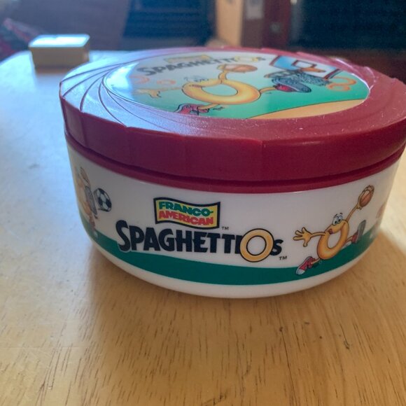 Vintage 1999 SpaghettiOs Bowl & Lid Franco-American Basketball Insulated 10.5 oz - Picture 1 of 10